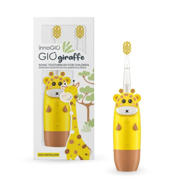 INNOGIO SONIC ΠΑΙΔΙΚΗ ΗΛΕΚΤΡΙΚΗ ΟΔΟΝΤΟΒΟΥΡΤΣΑ GIOGIRAFFE YELLOW