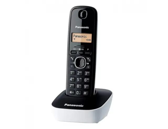 Ασύρματο Ψηφιακό Τηλέφωνο Panasonic KX-TG1611GRW Μαύρο-Λευκό με Αναγνώριση Κλήσης, Λειτουργία Αφύπνισης και Φωτιζόμενη Οθόνη 2