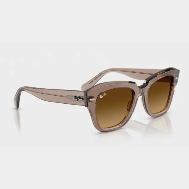 Γυαλιά Ηλίου Ray-Ban State Street 0RB2186 682785 Διαφανές Ανοιχτό Καφέ - 49 2
