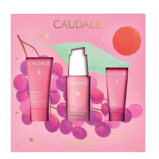 Caudalie Moisturizing Routine Σετ Ενυδάτωσης με Ορό Υαλουρονικού Οξέος 30mL, Gel Καθαρισμού 30mL & Κρέμα Sorbet 15mL