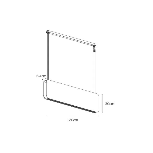 Mute Ηχομονωτικό φωτιστικό Led Up/Down 3000K 45W 6300lm Dimmable γκρι Γκρί 3