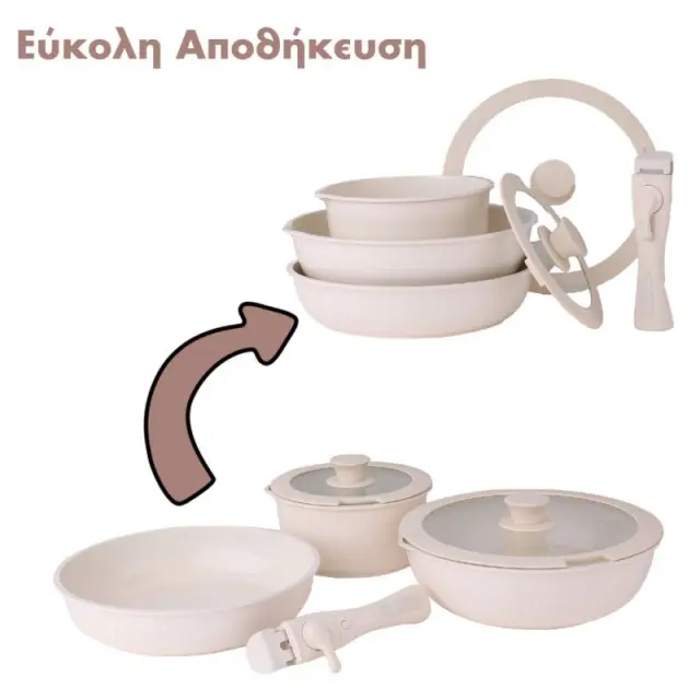 Σετ Aντικολλητικά Σκεύη 8 Τεμαχίων Zilan ZLN0965 3