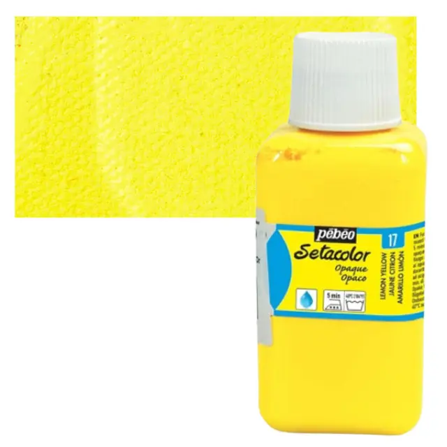 Pebeo Χρώμα Υφάσματος Setacolor Opaque - 17 Lemon Yellow - 250ml