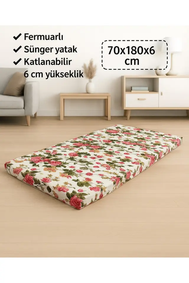 Stewehome Στρώμα αφρού για δάπεδο και μπαλκόνι 180x70x6 cm