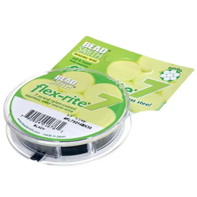 Ατσαλόσυρμα Flex-rite 7 Πλέξεων - Ø0.60mm - Black - 9.14m