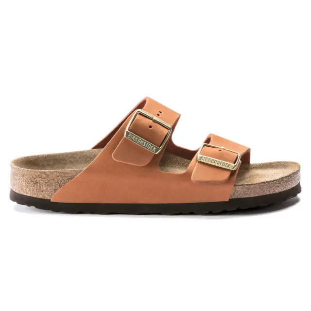 Birkenstock Πέδιλα Γυναικείο δέρμα Nubuck Πορτοκαλί BIR/ARIZONA SOFT 1019042 PECAN