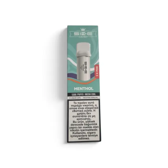SKE 600 Pro Pods: Η Απολυτη Εμπειρία Vaping με 1200 Puffs Menthol