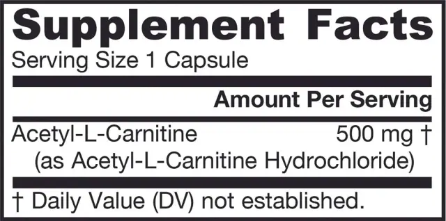 Jarrow Formulas Acetyl L-Carnitine 500 Mg 2