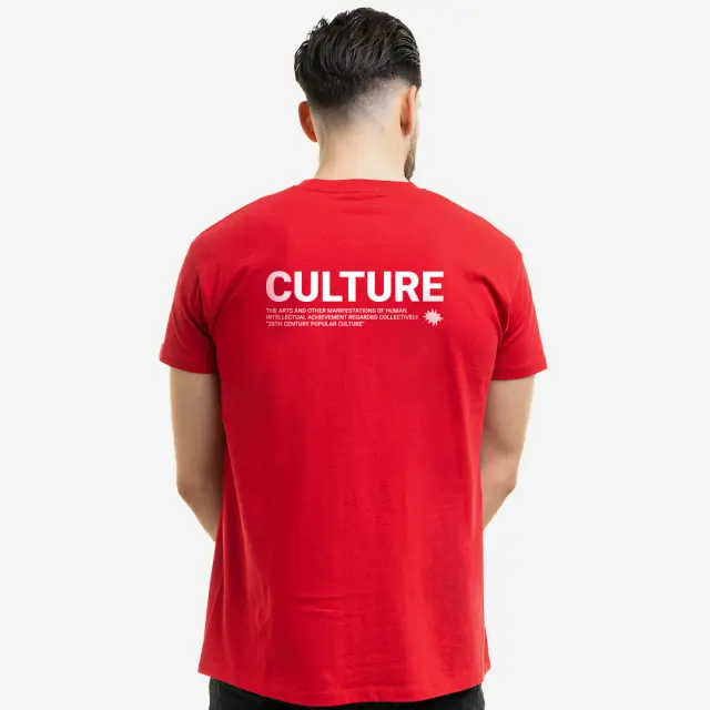 T-shirt Noshame® Κόκκινο με τύπωμα Culture - 122527 - XXL