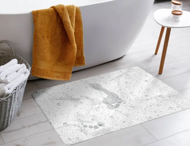 Απορροφητικό Πατάκι Μπάνιου Aqua Douceur d'intérieur από διατομίτη, με διαστάσεις 40x60cm 1801812 3
