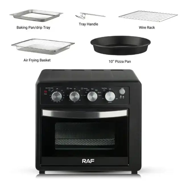 RAF Φριτέζα Αέρος & Ηελκτρικόσ Φούρνος 32lt 1700W R.5331 - Electric Oven & Air Fryer & Toaster 0123007 3