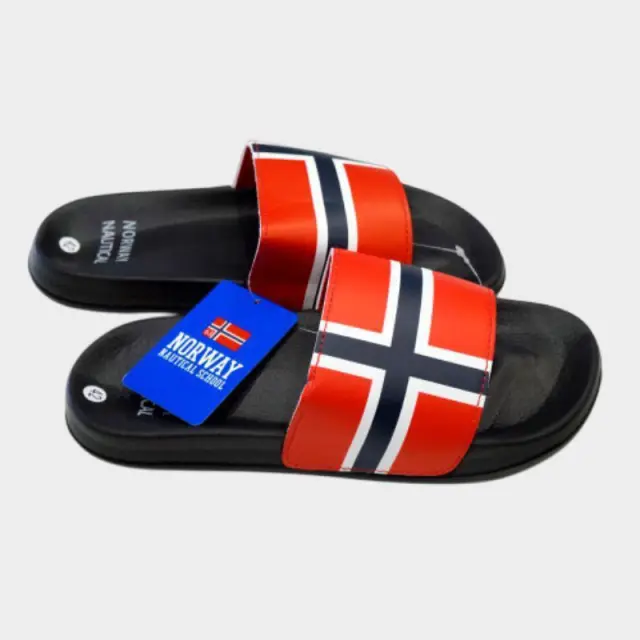 Norway Nautical School – Ανδρικές Παντόφλες 831002-BLACK Μαύρο - 45