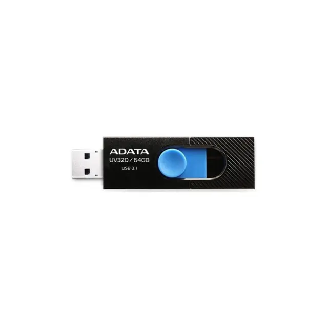 ADATA USB Stick UV320 64GB USB 3.2 Gen1 Black / Blue (AUV320-64G-RBKBL)