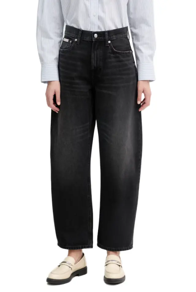 CalvinKlein γυναικείο παντελόνι τζιν barrel LV047F686G-1