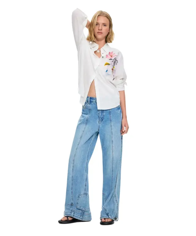 Desigual - Γυναικείo Πουκάμισο Tamesis 26WWCW12-1000 Λευκό 2