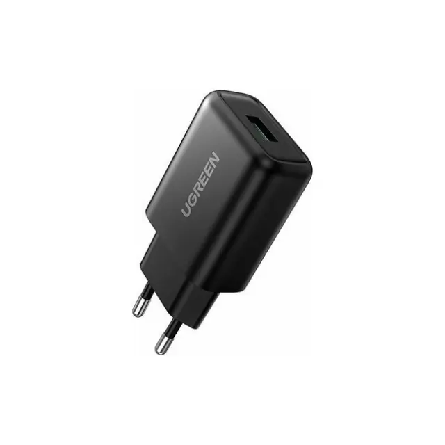 UGREEN Φορτιστής USB-A QC 3.0 18W Black (70273)