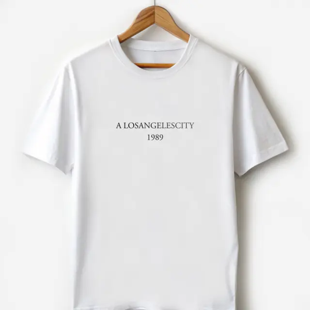 T-shirt Noshame® Λευκό με τύπωμα Los Angeles - 132523 - XXL 2
