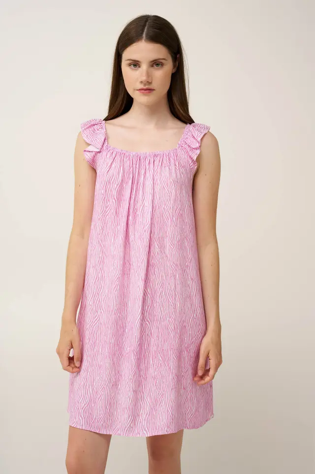 Νεανικό Αμάνικο Νυχτικό με Σούρες Vamp 24144 PINK FLIRT 3