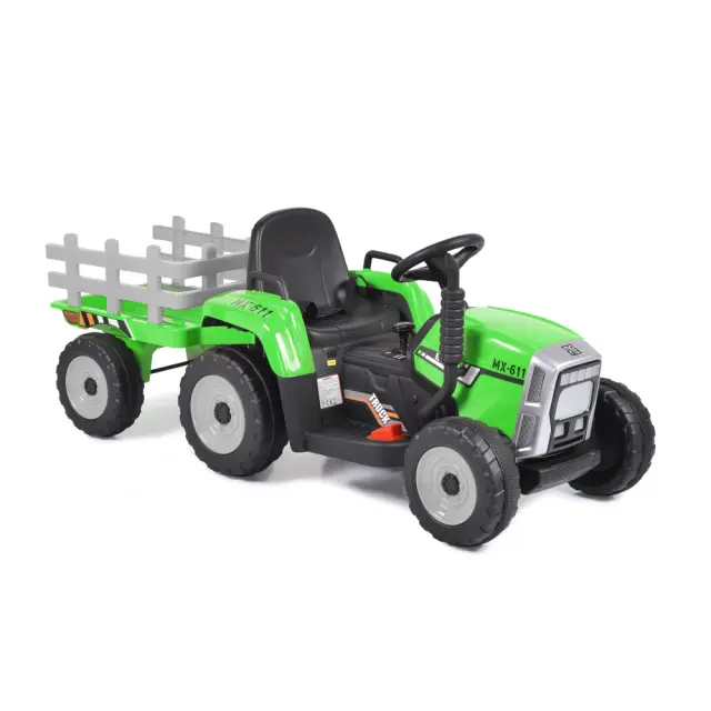 MONI - Tractor with trailer Farmer green - 3800146214173