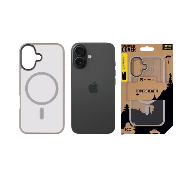 Tactical MagForce Hyperstealth Cover for Apple iPhone 16 Light Grey 3