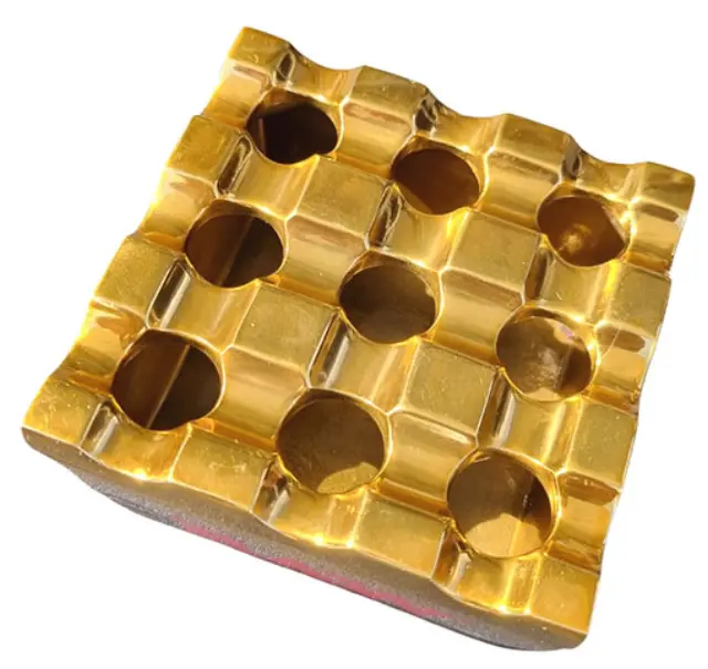 Raw Regal Μεταλλικό Τασάκι 8x8cm - Gold 3