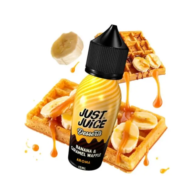 Just Juice Desserts Banana and Caramel Waffle Flavour Shot 12ml/60ml 2
