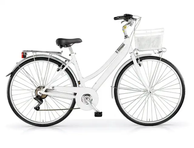 ΠΟΔΗΛΑΤΟ MBM CENTRAL 28'' 019-026 ΓΥΝΑΙΚΕΙΟ 6 ΤΑΧΥΤΗΤΕΣ - ΛΕΥΚΟ - 46