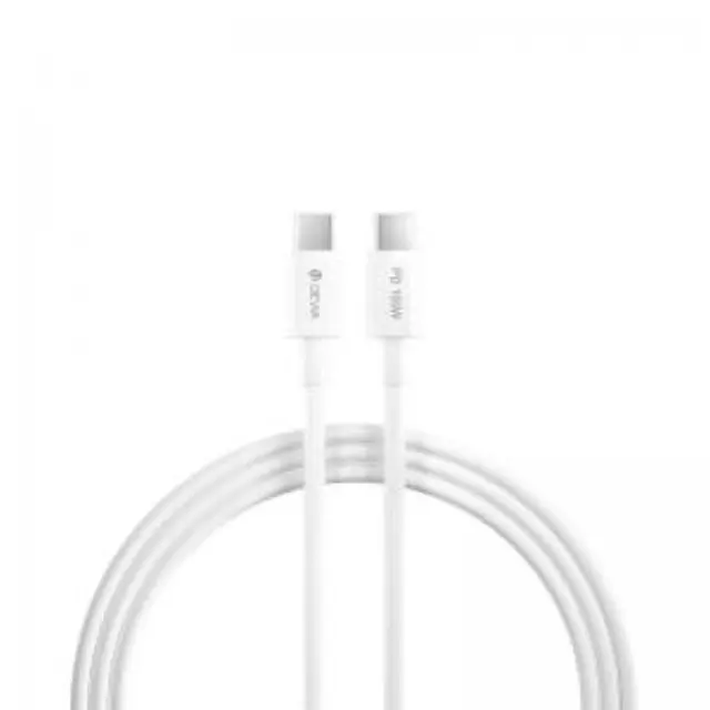 Καλώδιο Σύνδεσης USB 2.0 Devia EC317 USB C σε USB C PD 100W 1.5m Smart Λευκό N62129 2