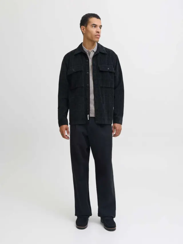 JPRBLUWILL CORDUROY L/S OVERSHIRT SN Volcanic Ash 2