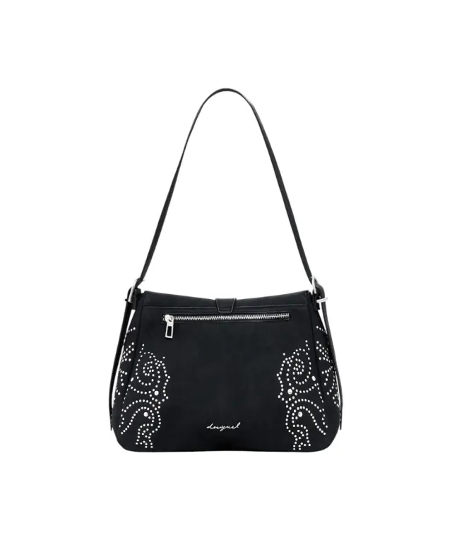 Desigual - Γυναικεία Τσάντα Ώμου Poker Face Posadas Mini 25WAXPBH-2000 Μαύρο 3
