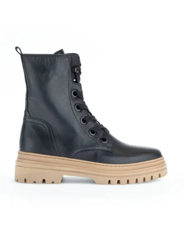 Gabor Μποτάκια Γυναικείο δέρμα Μαύρο GAB/91721 20-CARAMEL 3