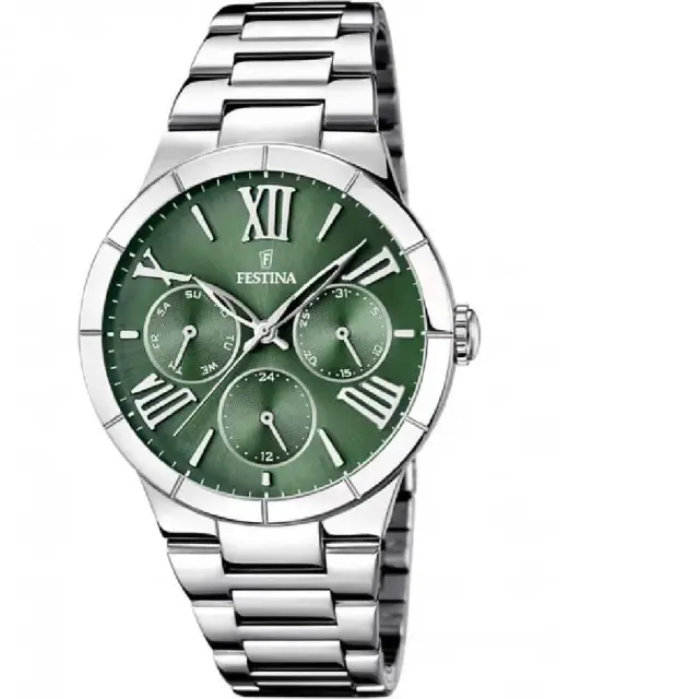 Festina Boyfriend, Women's Chronograph Watch, Silver Stainless Steel Bracelet F16716/5