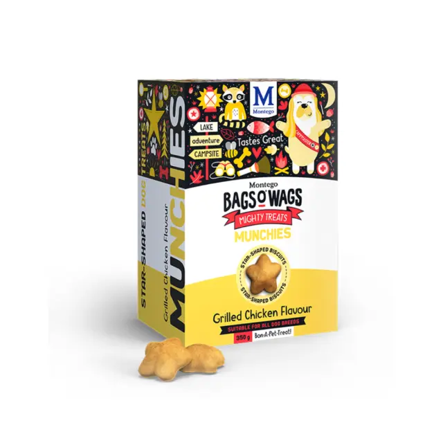 Montego Bags O' Wags Munchies Grilled Chicken Flavour 350gr