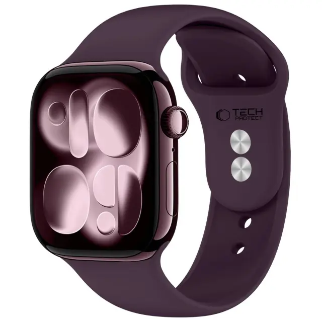 Tech-Protect® Λουράκι Σιλικόνης για Apple Watch 40/41/42mm (Series 10/11/12)- Deep Burgundy.
