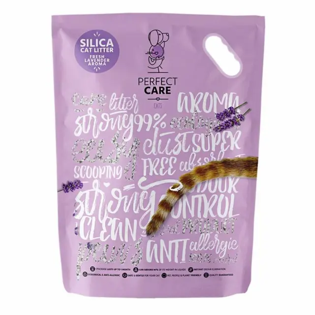 Perfect Care Άμμος Γάτας Σιλικόνης Με Άρωμα Λεβάντα 15L