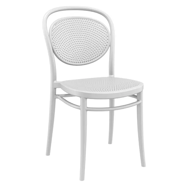 Καρέκλα Στοιβαζόμενη MARCEL Λευκό PP 45x52x85cm