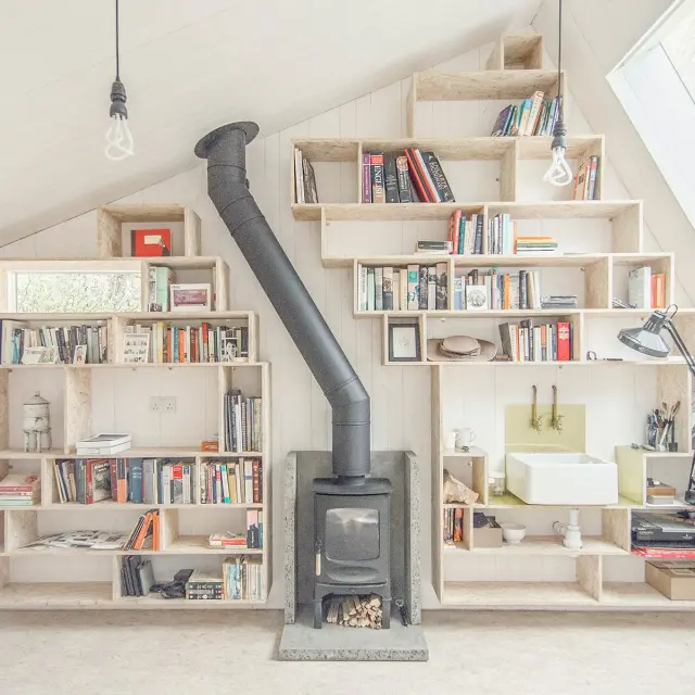 Charnwood C-Four Σόμπα Ξύλου - Black, Store stand 2