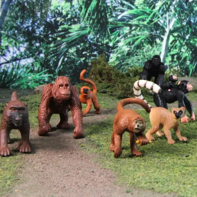 Safari Ltd Μινιατούρες Monkeys & Apes TOOB Μαϊμούδες και Πίθηκοι (3+ ετών) 680604 2