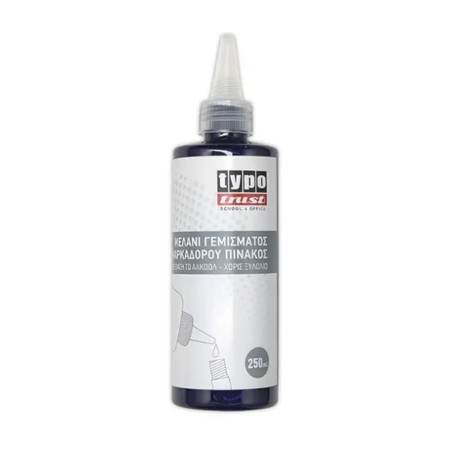 Typotrust Μελάνι Μαρκαδόρου Πίνακα 250ml Μπλε (WI250-03)