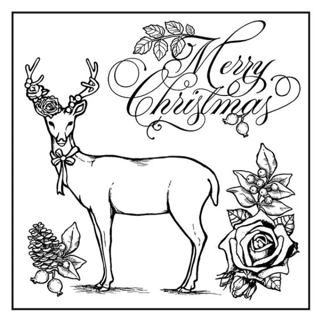 Σφραγίδα Stamperia Εύκαμπτη HD - 10x10cm - Sweet Christmas