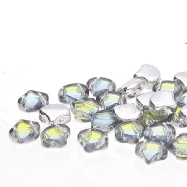 Χάντρα Matubo Ginko 7.5mm - Backlit Uranium ~10gr