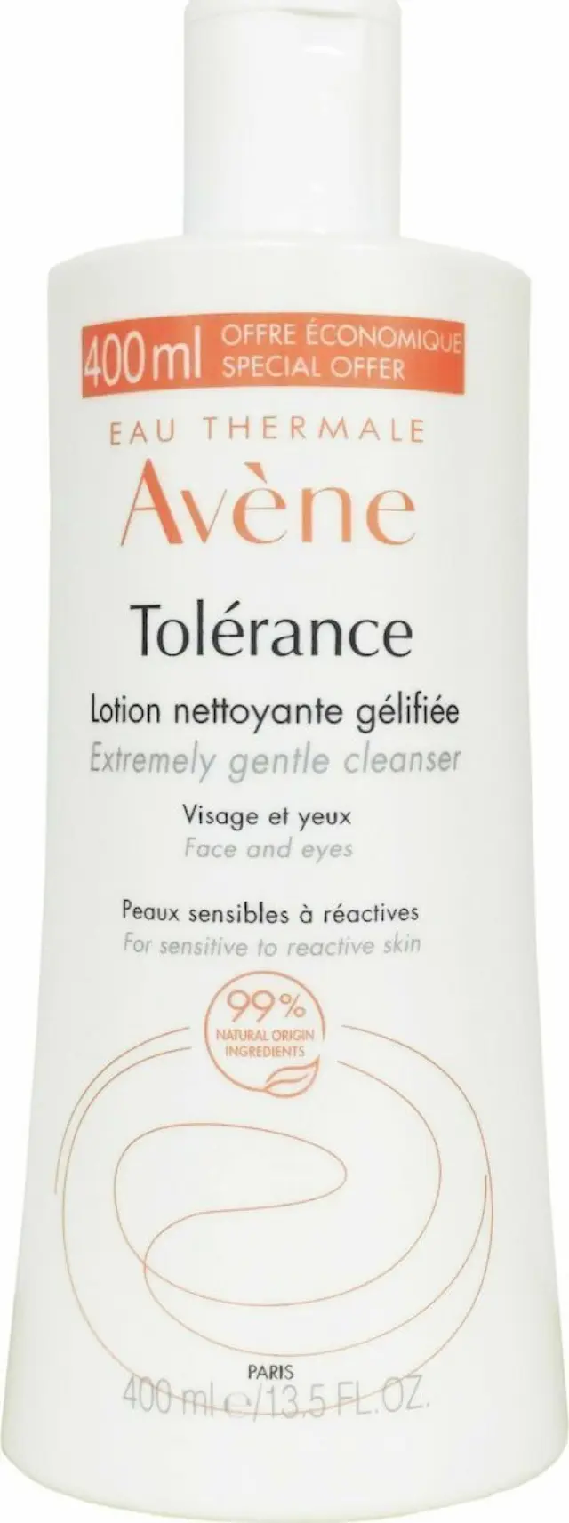Avene Tolerance Cleansing Lotion Λοσιόν Καθαρισμού Μακιγιάζ για το Αντιδραστικό/Ευαίσθητο Δέρμα, 400ml