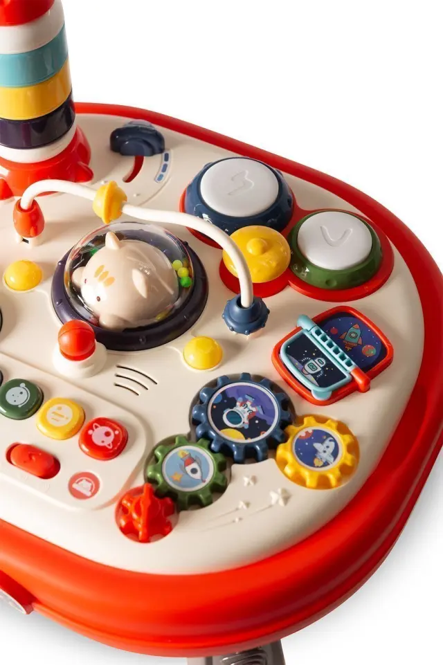 TOYZ Παιδικό Πολυλειτουργικό Τραπέζι Δραστηριοτήτων 2 σε 1 με Διαδραστικά Παιχνίδια & Επιφάνεια Κατασκευών 3