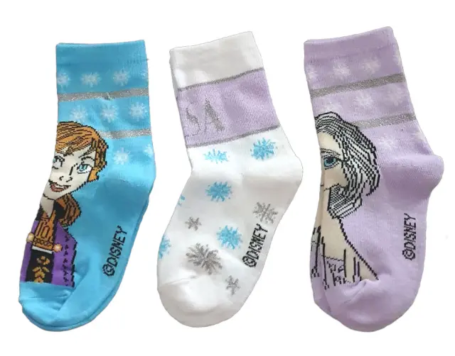 Παιδικές Κάλτσες 3 Ζευγάρια Frozen Blue White Purple 7120058 - 31-34 2