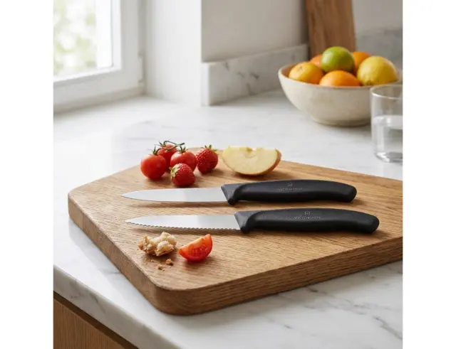 Σετ Μαχαίρια Γενικής Χρήσης Victorinox Swiss Classic με μήκος λεπίδας 8cm - Black - 2 τεμάχια6.7693.2