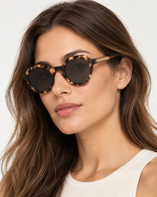 Zadig & Voltaire SZV453 0AGG Στρογγυλά Γυαλιά Ηλίου Havana Zadig & Voltaire - 50 mm 2