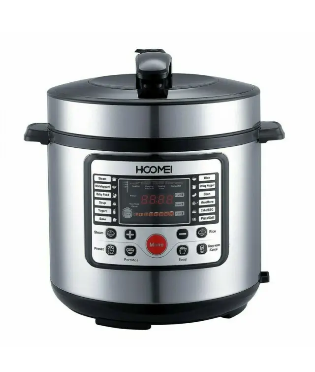 Hoomei HM-5322 Πολυμάγειρας 900W με Χωρητικότητα 5lt Ασημί