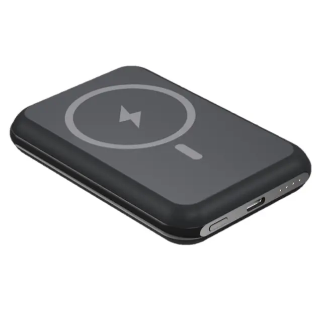 Power Bank Energizer QM5000 5000mAh 15W Fast Charge με 1xUSB-C Ασύρματη Φόρτιση 15W και LED Ένδειξη Μπαταρίας Μαύρο
