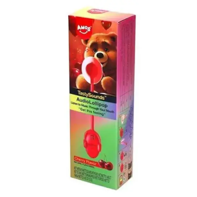 Tasty Sounds Get The Feeling Audio Lollipop Cherry Flavour 12g
