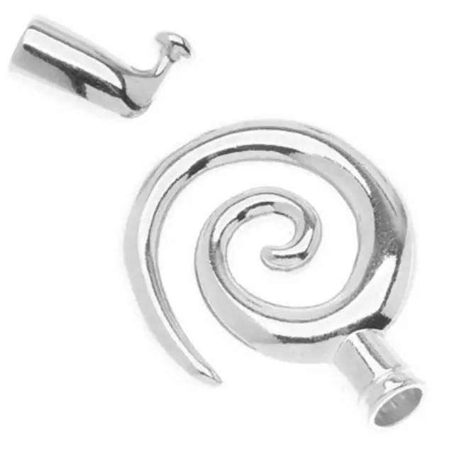 Κούμπωμα - 43x35mm - Εσωτ.Διαμ. 6.2mm - Silver Plated - 1set